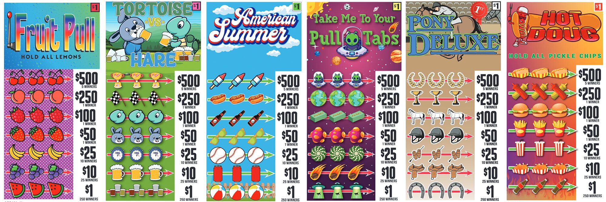 Pull Tab Raffle Custom Charitable Gaming Pull-Tab Printing | Pull-to-Win : Pull-to-Win